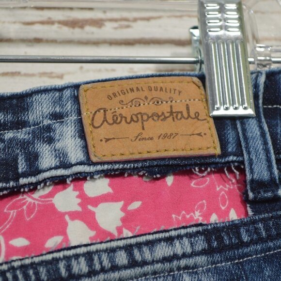 Aeropostale  Shorty Shorts Upcycled Size 0 - Picture 3 of 7